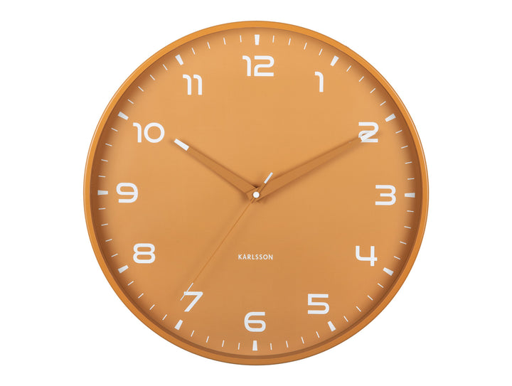 Ochre Yellow Orgullo Wall Clock