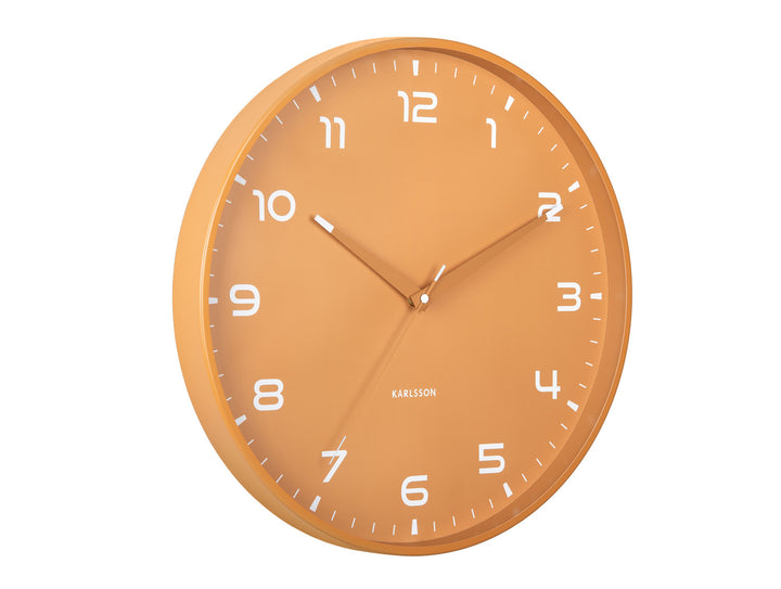 Ochre Yellow Orgullo Wall Clock