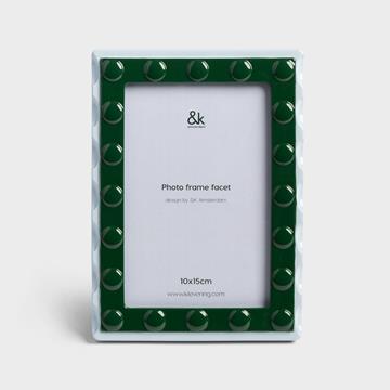 Blue Rectangle Large Facet Photo Frame