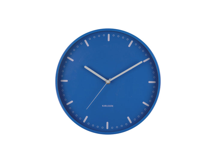Cobalt Blue Cool Retro Wall Clock