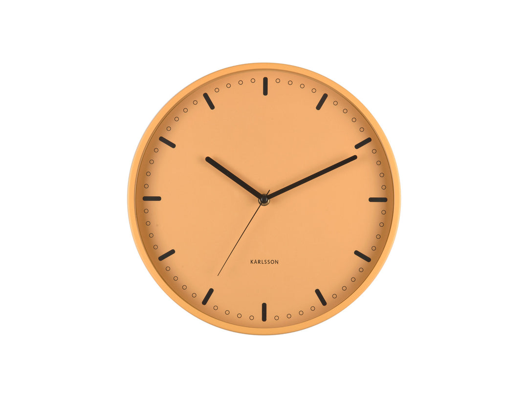 Mango Yellow Cool Retro Wall Clock