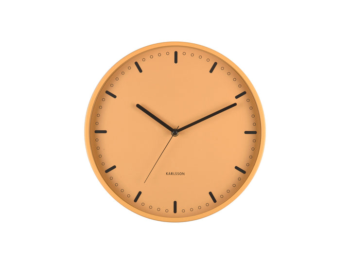 Mango Yellow Cool Retro Wall Clock