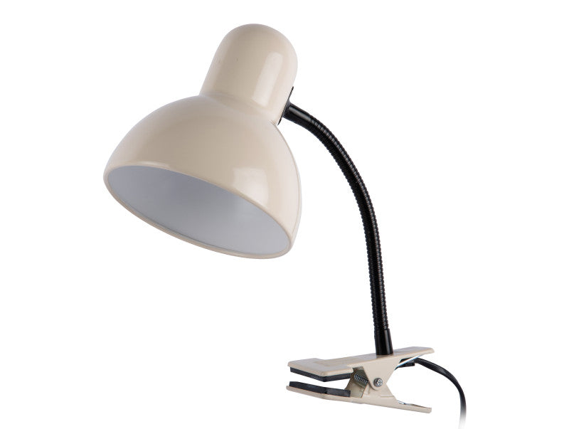 Retro Off White Clip On Lamp