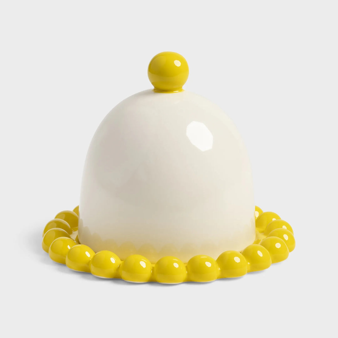 &K Butter Dish Perle Yellow