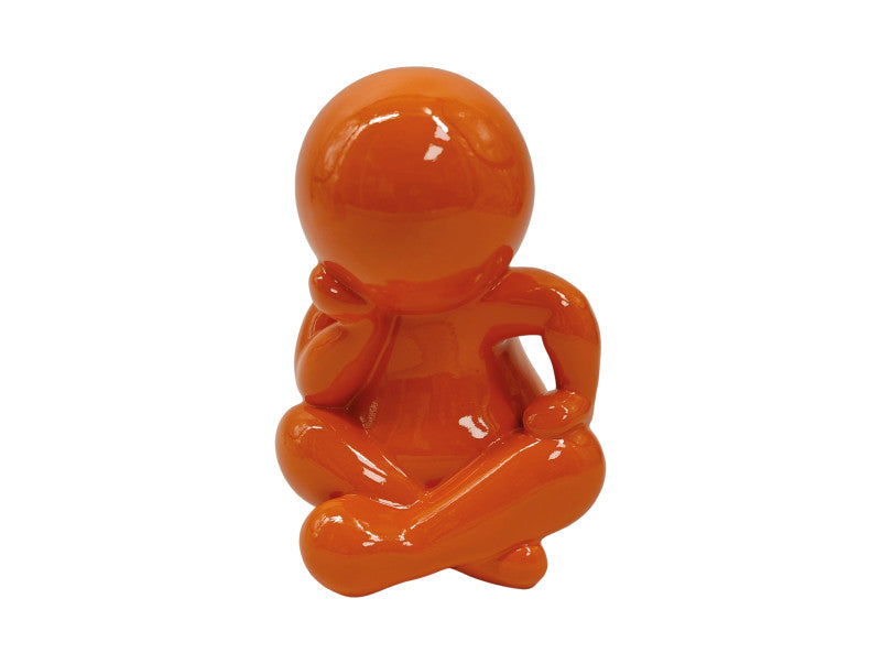 Orange Sitting Amigo Statue Medium