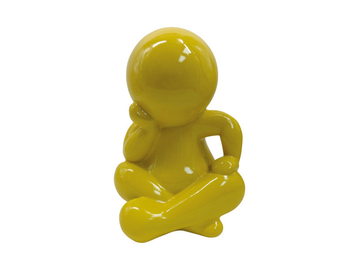 Yellow Sitting Amigo Statue Large