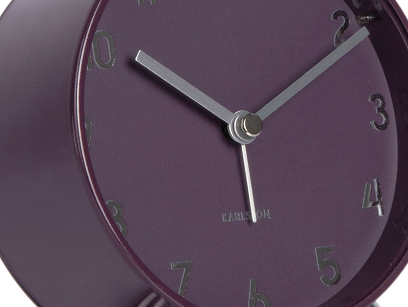 Plum Purple Cadiz Alarm Clock