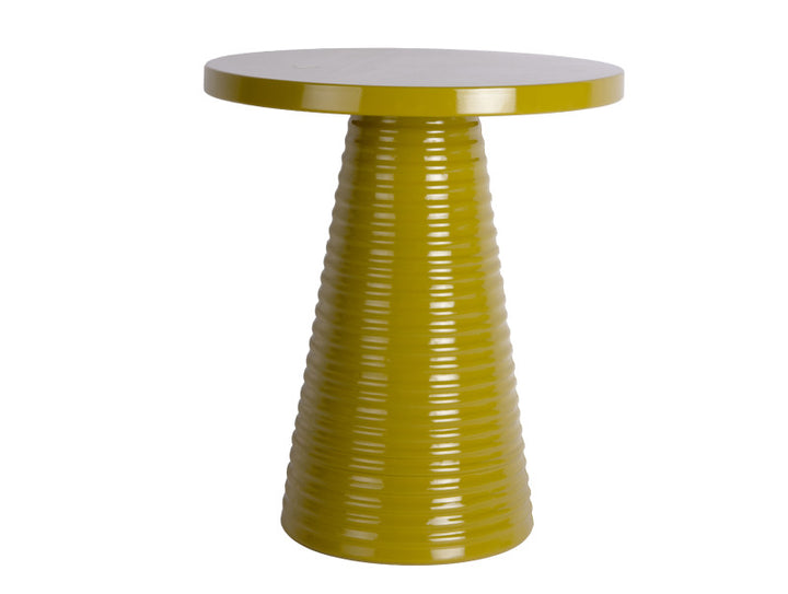 Olive Green Catania Ribbed Side Table