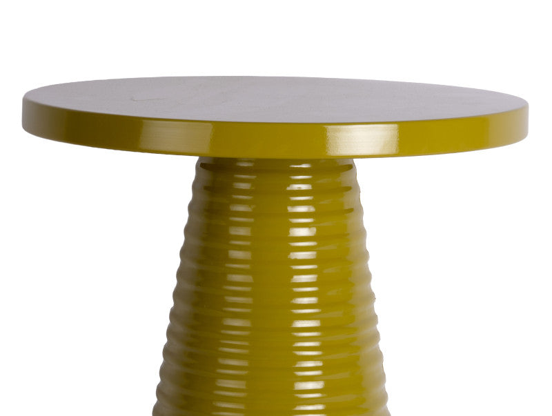 Olive Green Catania Ribbed Side Table