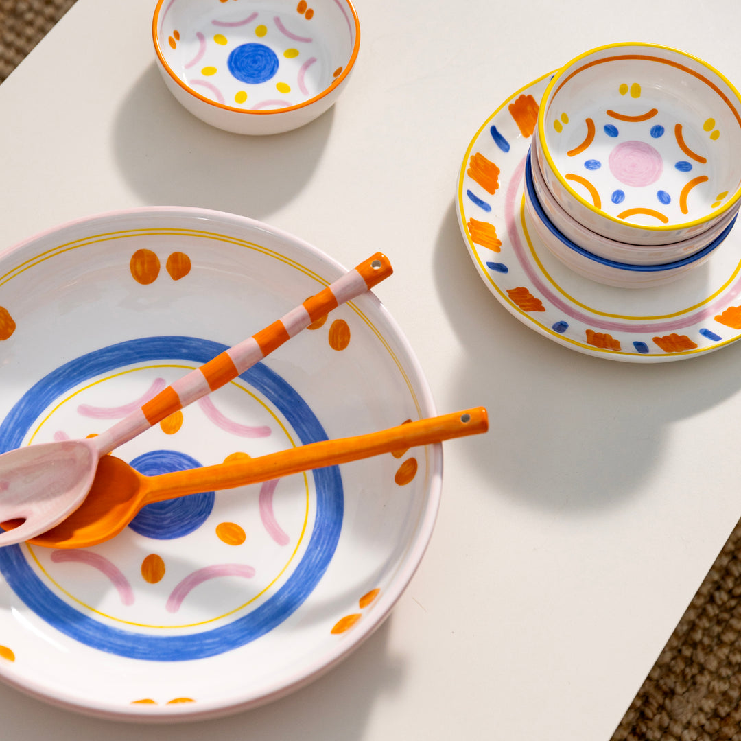 &amp;K Boavista Stripe Salad Server Set