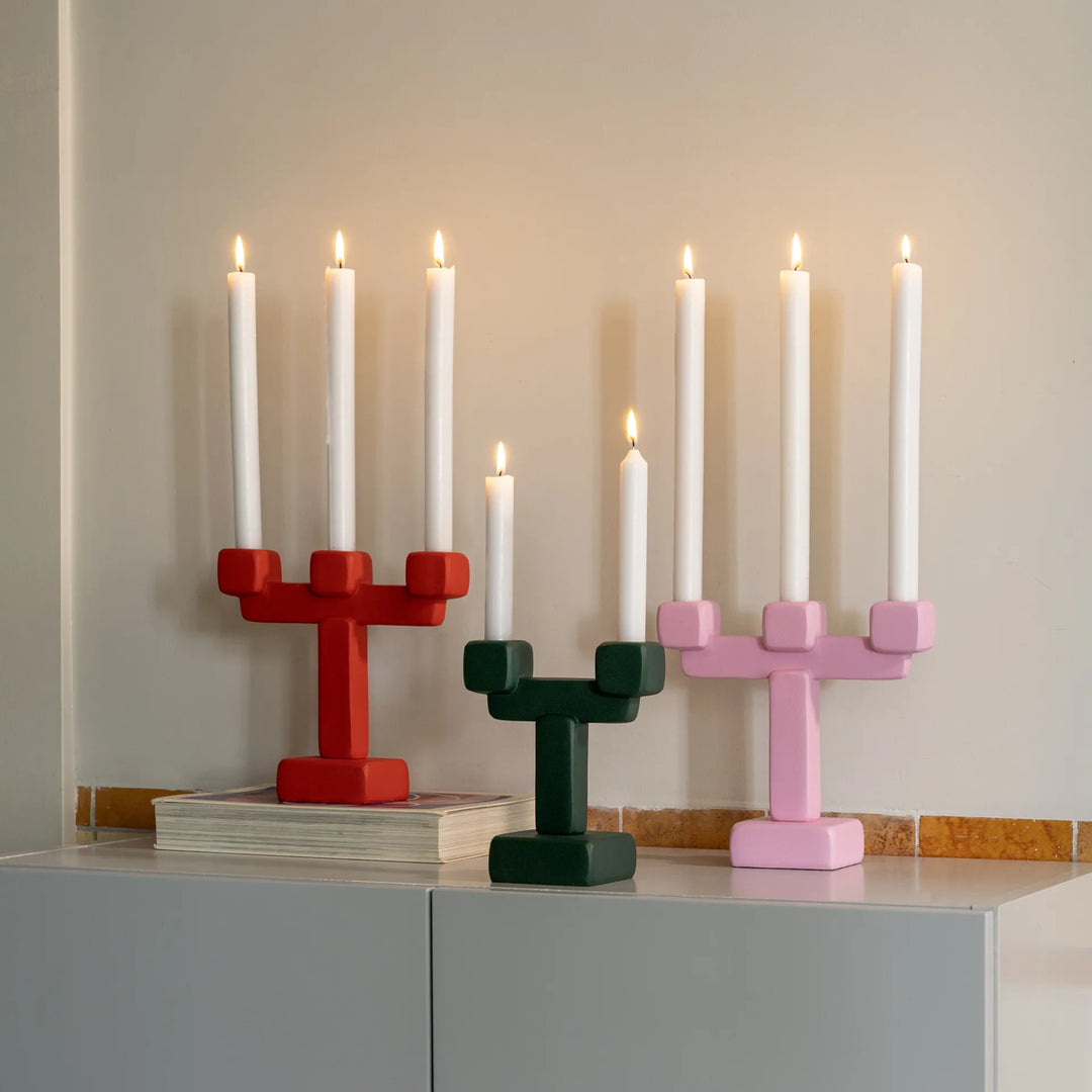&K Chunk Candle Holders