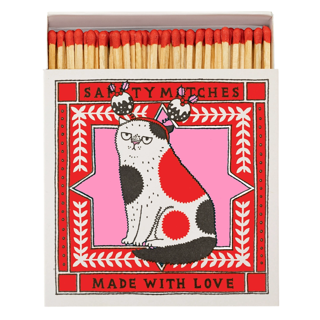 Festive Cat Christmas Matches