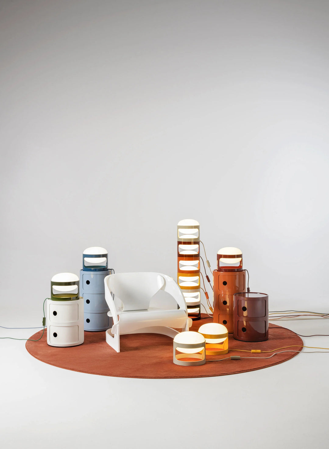 Kartell KD28 Table & Floor Lamps