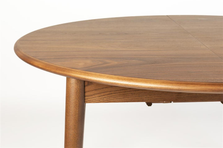 Twist Round/Oval Walnut Extendable Dining Tables