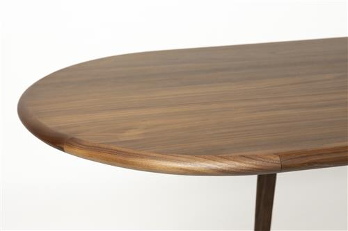 Twist Round/Oval Walnut Extendable Dining Tables