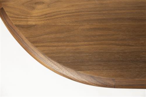 Twist Round/Oval Walnut Extendable Dining Tables