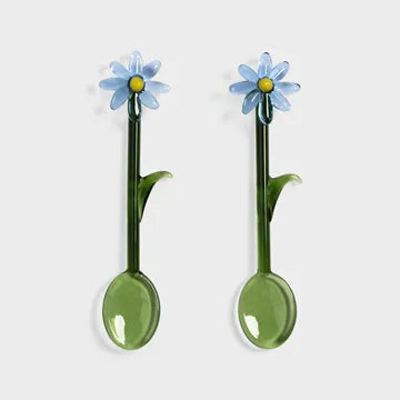 &amp;K Flora Blue Spoon Set
