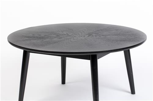 Black Fabio Round Coffee Table