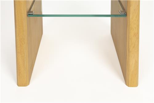 Brave Wooden & Glass Side Table