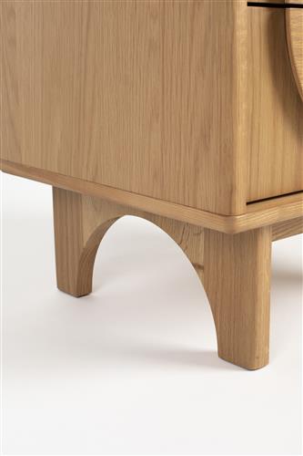 Groove Side Table Natural Oak