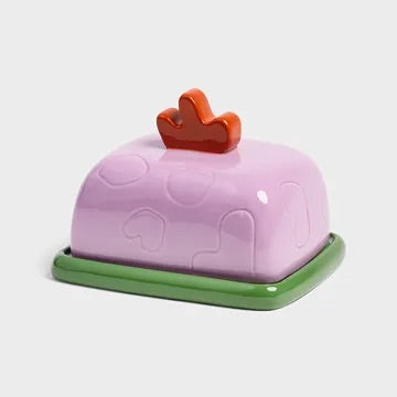 &k Lilac Sketch Butter Dish