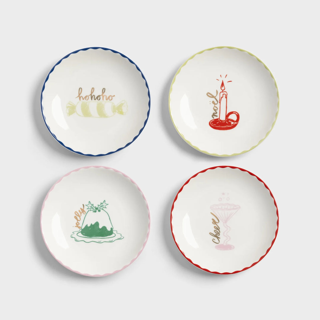 Christmas Bliss Plates Set