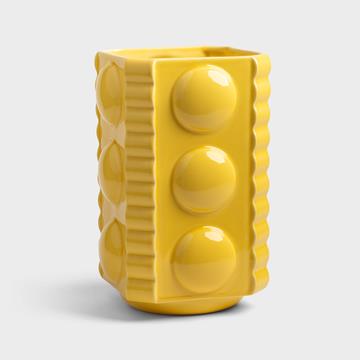 Corn Yellow Facet Vase