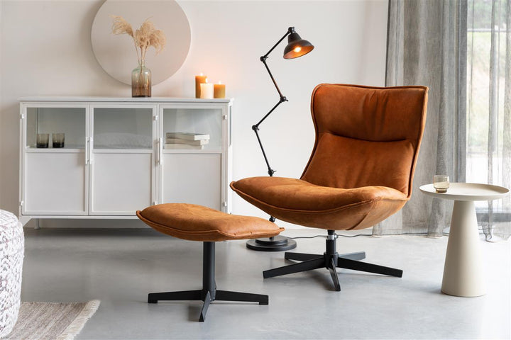 Swivel Lounge Chair John &amp; Hocker