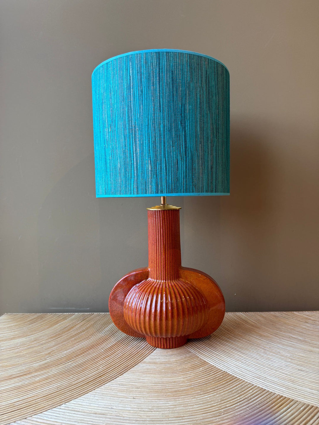 Brick Red Ears Table Lamp