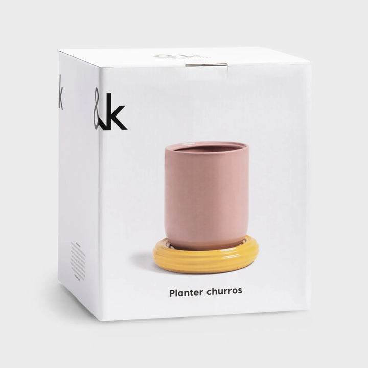 Pink Churros Plant Pot