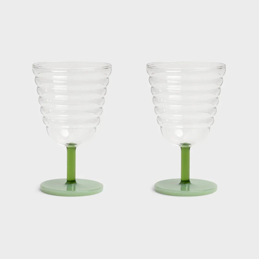 &K Green Goblet Mingle Set