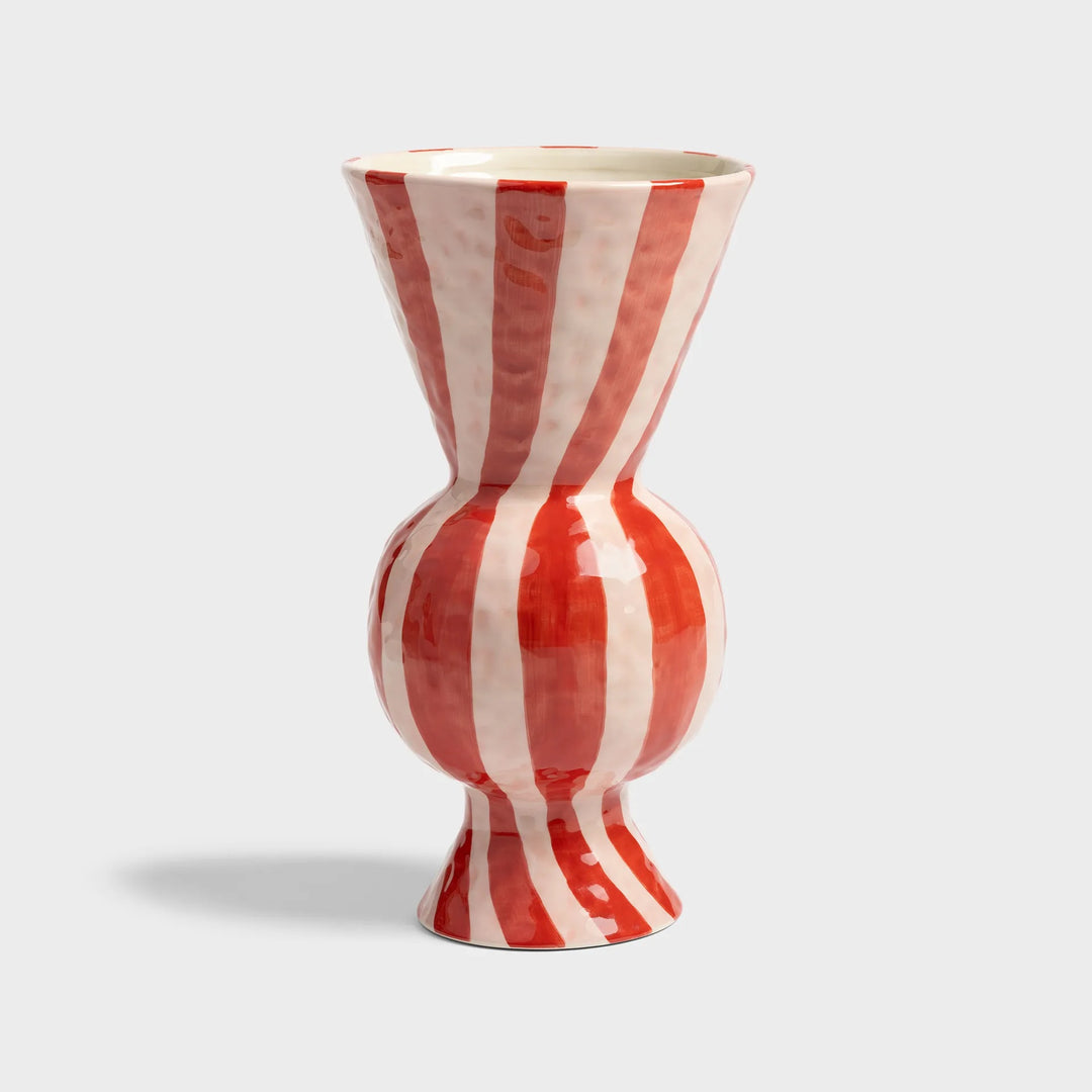 Red Rhombic Vase