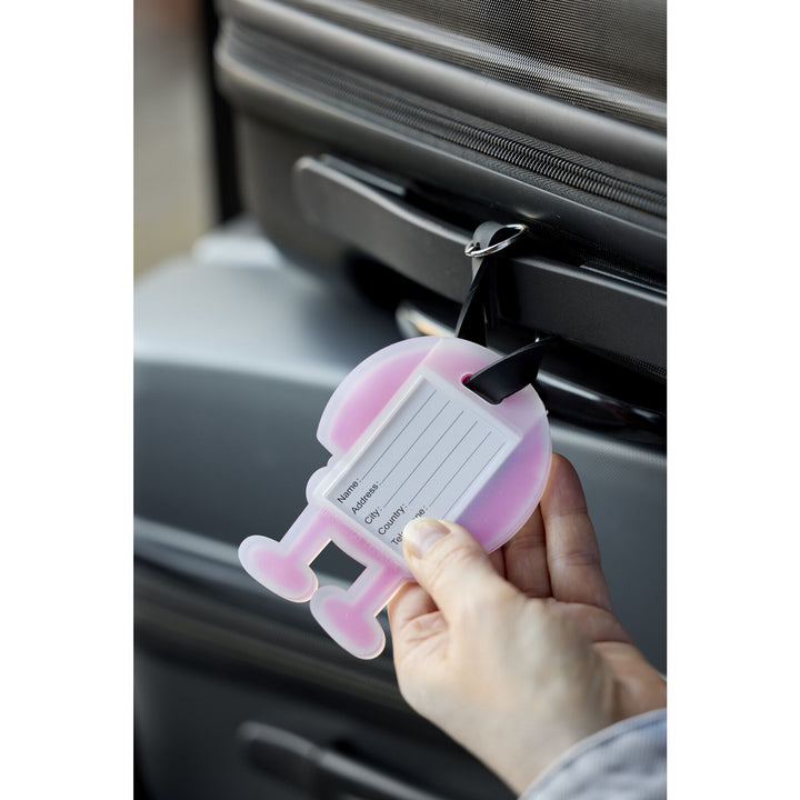 Hoptimist Pink Bag Tag