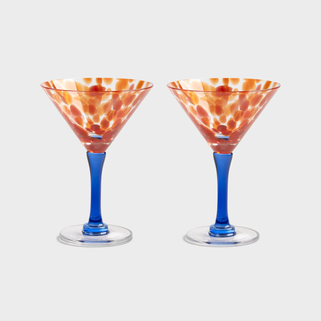 &amp;K Coupe Rialto Tall Red Glas Set