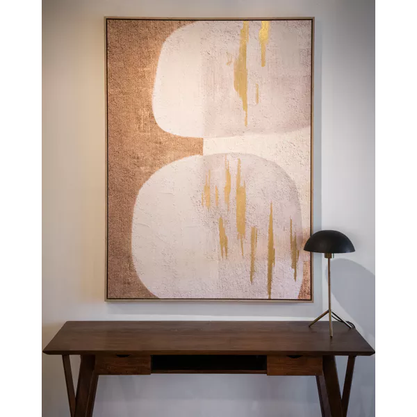 Dolmen Gold Framed Canvas