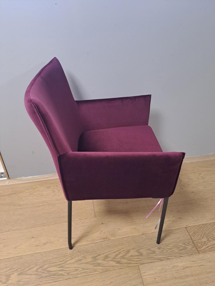 SALE Purple Velvet Armchair