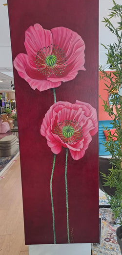 SALE Jutta Platt Original Poppy Painting