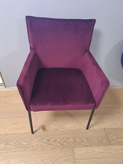 SALE Purple Velvet Armchair