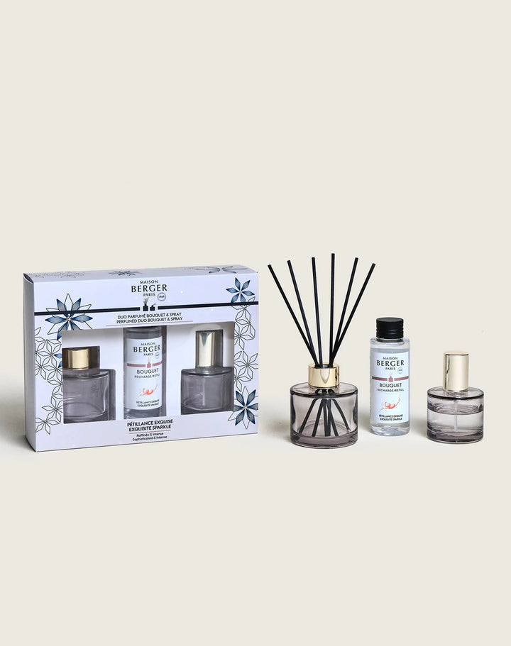 Exquisite Sparkle Perfumed Duo Bouquet & Spray Christmas Set