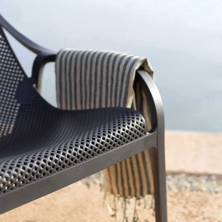 SALE Nardi Anthracite 'Net Lounge' Chair  & Cushion Sets