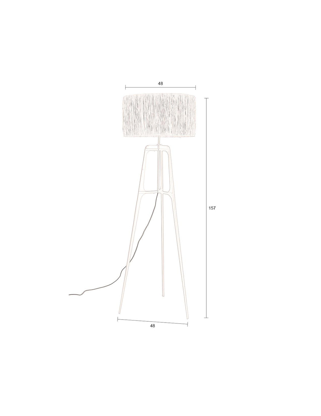 Purple Afra Floor Lamp