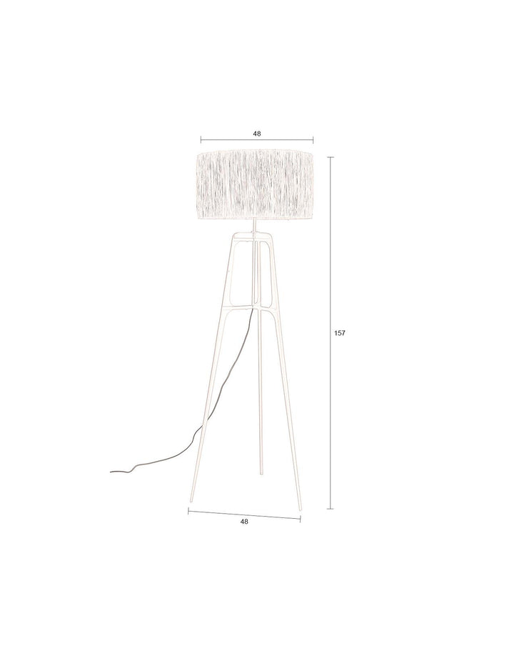 Purple Afra Floor Lamp