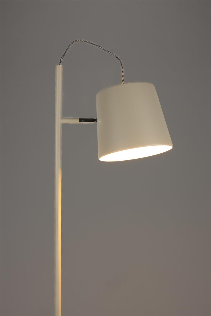Beige Buckle Head Floor Lamp