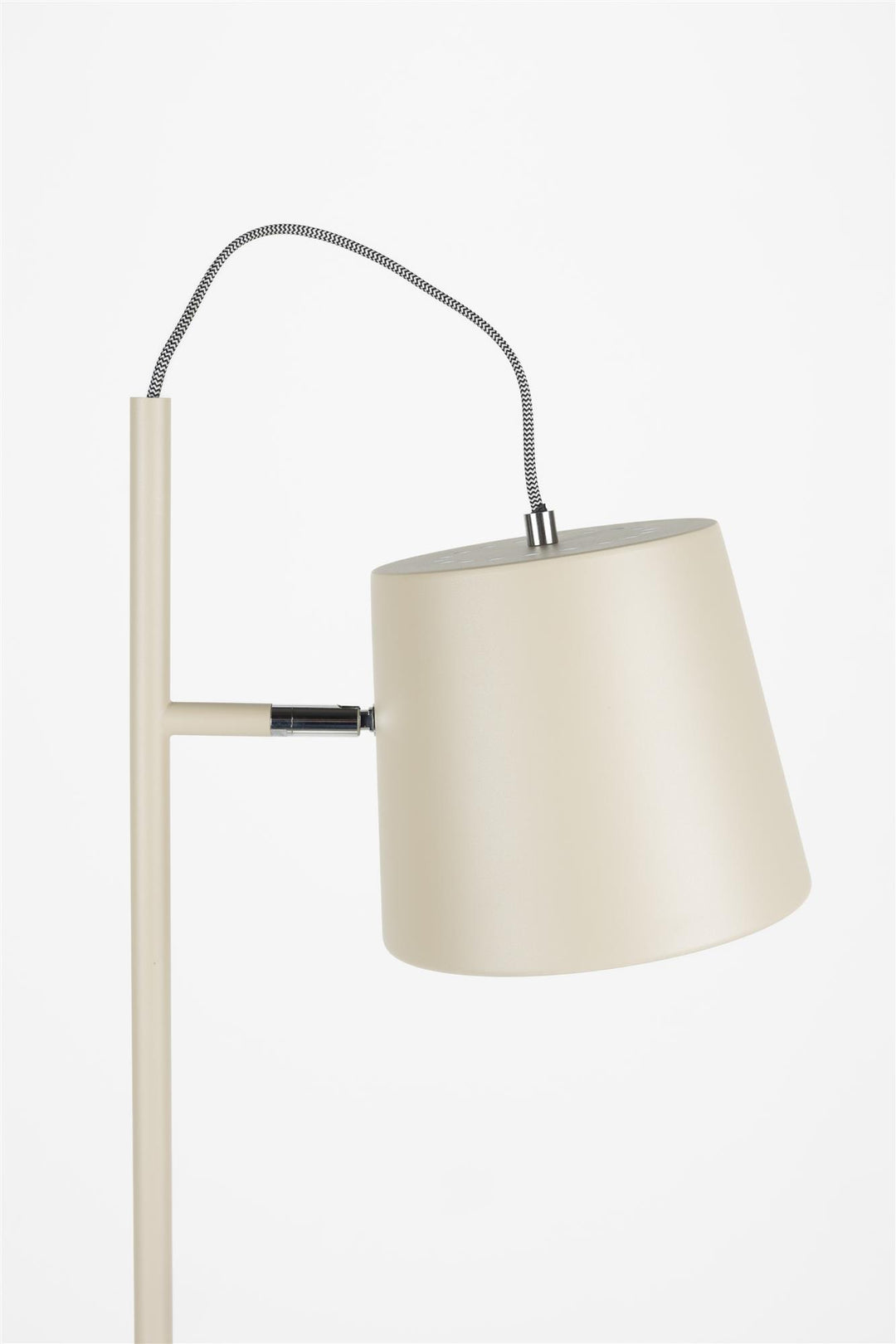 Beige Buckle Head Floor Lamp