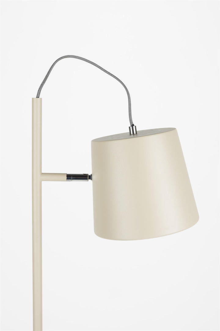Beige Buckle Head Floor Lamp