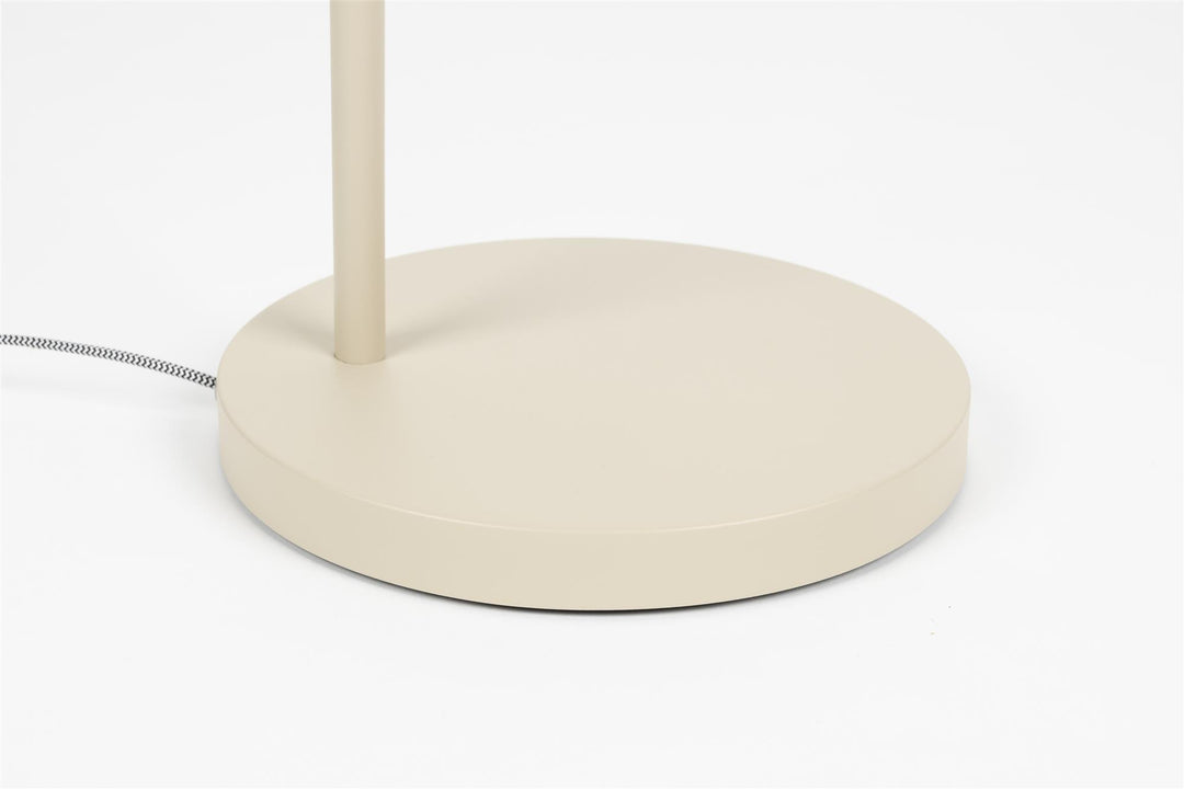 Beige Buckle Head Floor Lamp