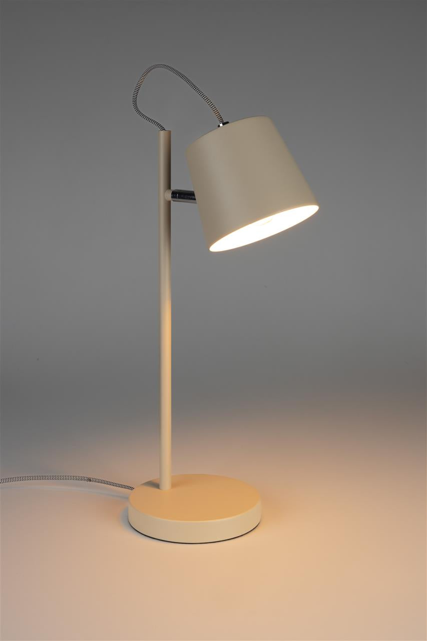 Beige Buckle Head Table Lamp
