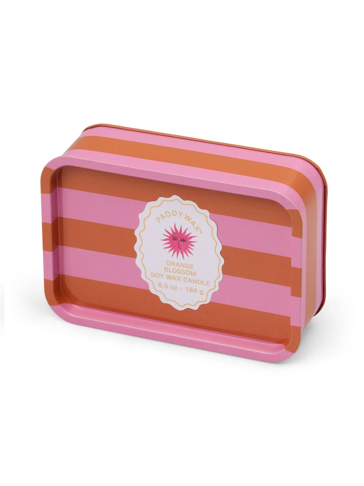 Sun Printed Tin Candle