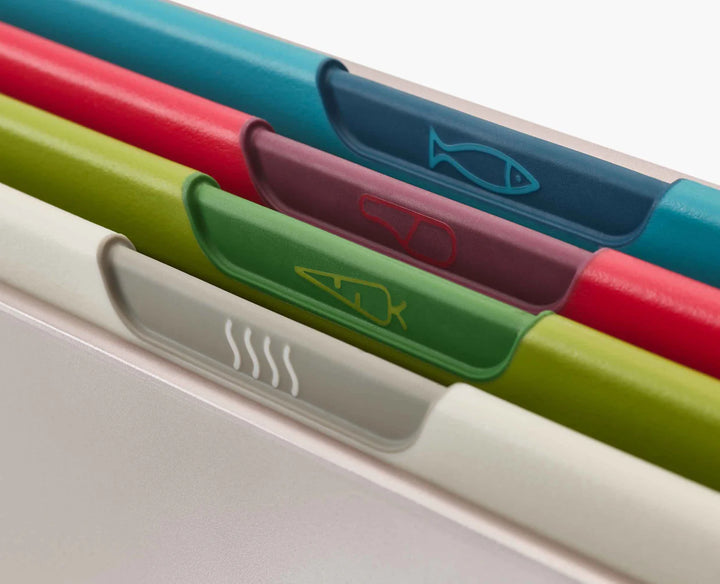 JJ Folio Icon 4 Piece Chopping Board & Knife Set