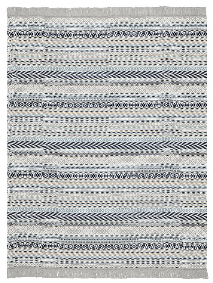 Kian Stripe Blue Blanket